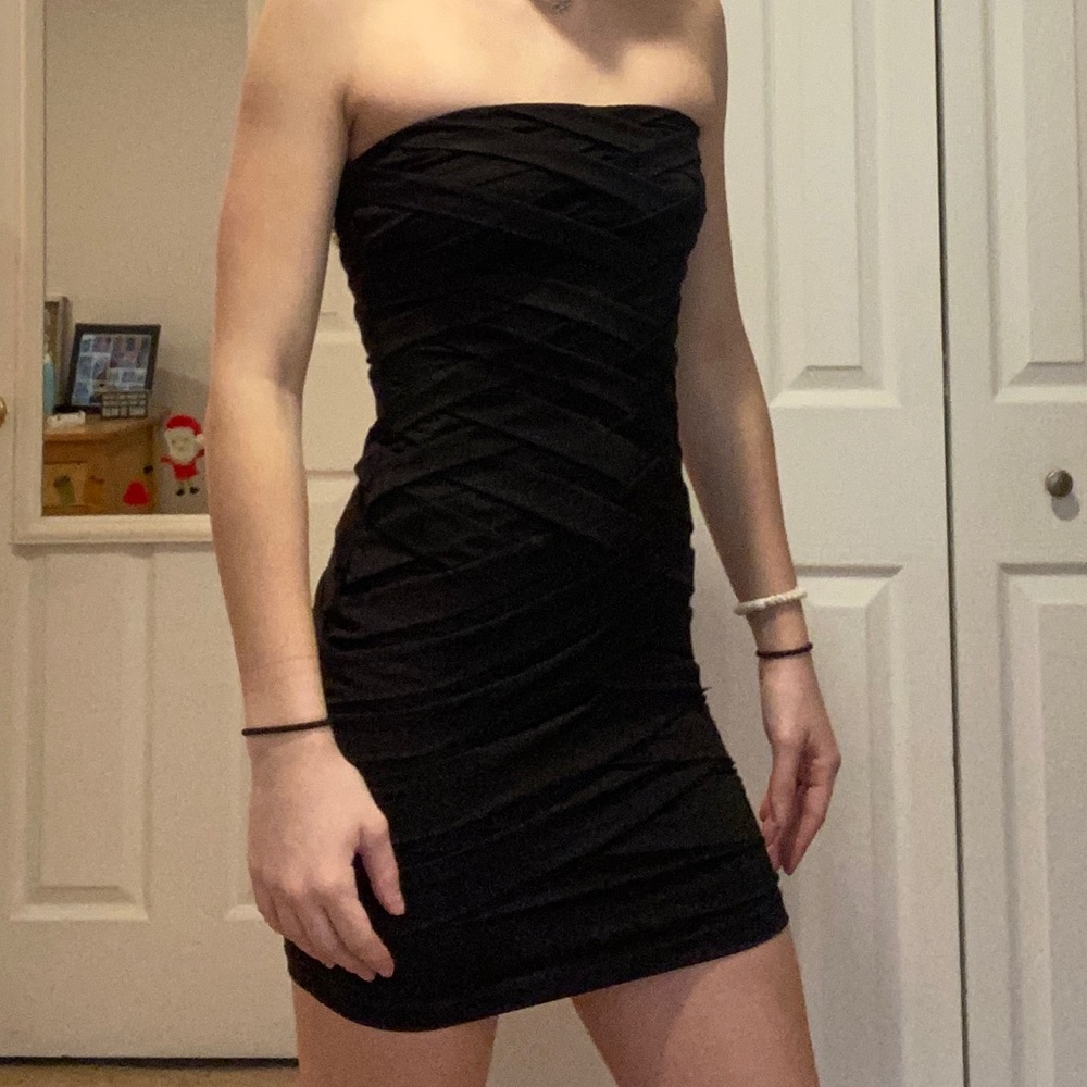 Black bandage dress